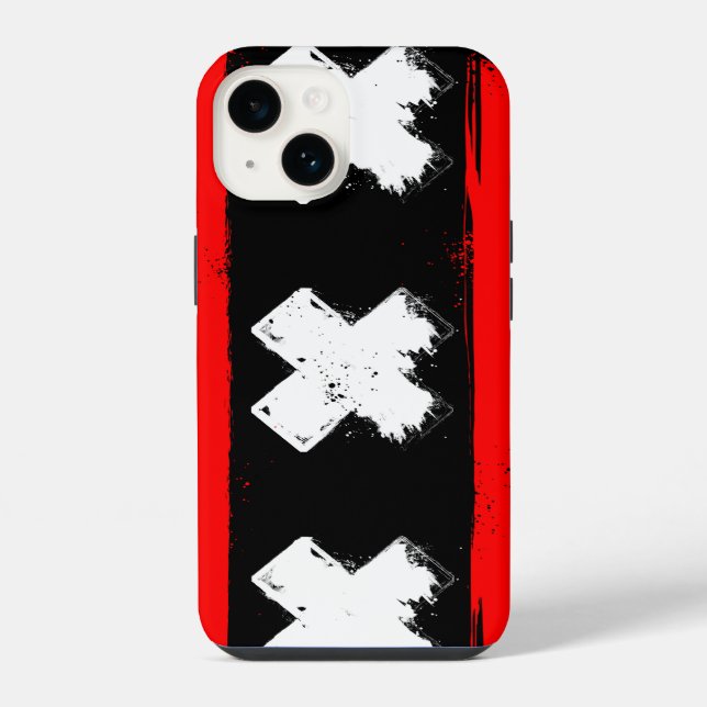 Coque iPhone Amsterdam urbaine (Verso)