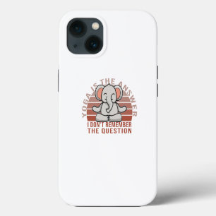 Etui iPhone 13 Amusant éléphant mignon faisant du yoga. drôle de 