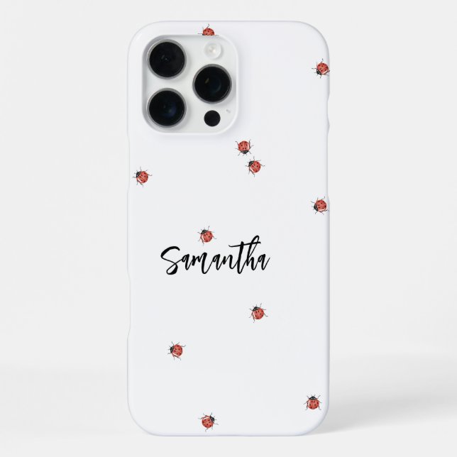 Coque iPhone Amusant Ladybug (Verso)