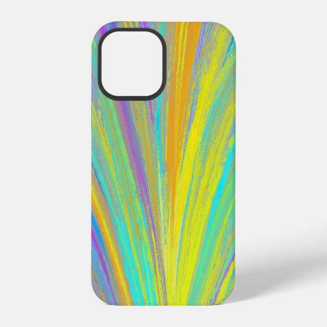 Coque iPhone Amusement tropical abstrait d'été (Verso)