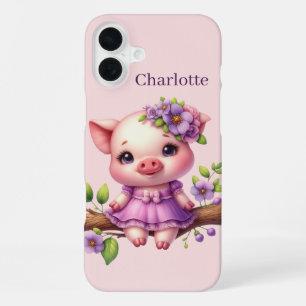 Coque iPhone 16 Plus Amusez-vous les amateurs de cochons ajoutez votre