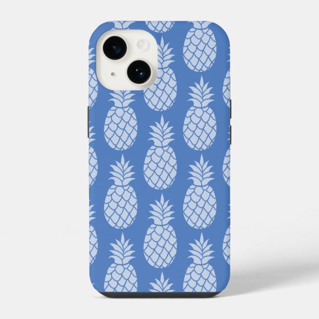 Coque iPhone Ananas bleu (Verso)