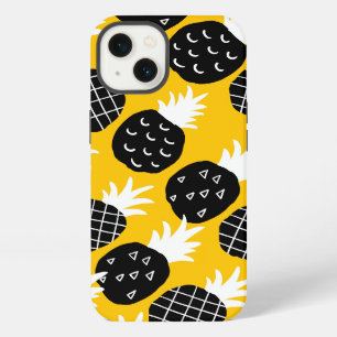 Etui iPhone 13 Ananas noirs