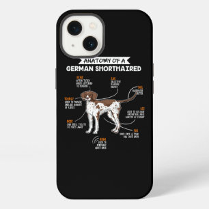 Etui iPhone 13 Anatomie d'un cadeau drôle de chien Pointer Allema