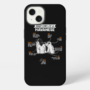 Etui iPhone 13 Anatomie d'un cadeau drôle pour propriétaire de ch