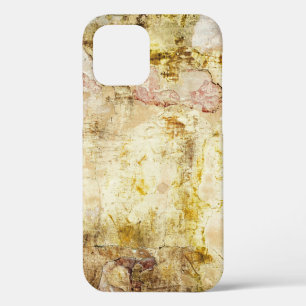 Coque iPhone 12 Ancien mur endommagé fond abstrait, vieilli, archi