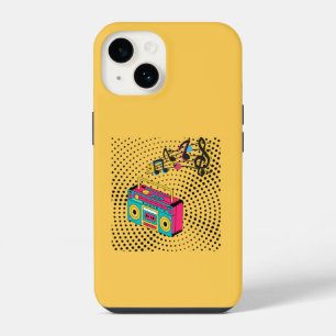 Coque Pour iPhone 14 Ancienne chaîne hi-fi boombox.