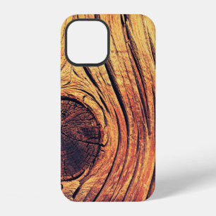 Coque iPhone 12 Ancienne texture en bois comme arrière-plan. Coule