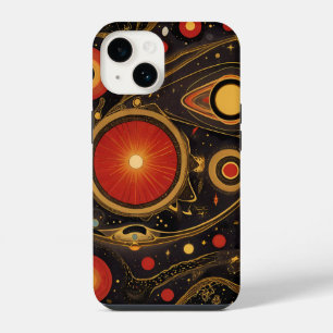 Coque Pour iPhone 14 Anciens symboles aux couleurs vives