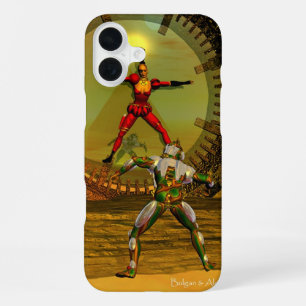 Coque iPhone 16 Plus ANDROID XENIA RENCONTRE CYBORG TITAN Sci-Fi