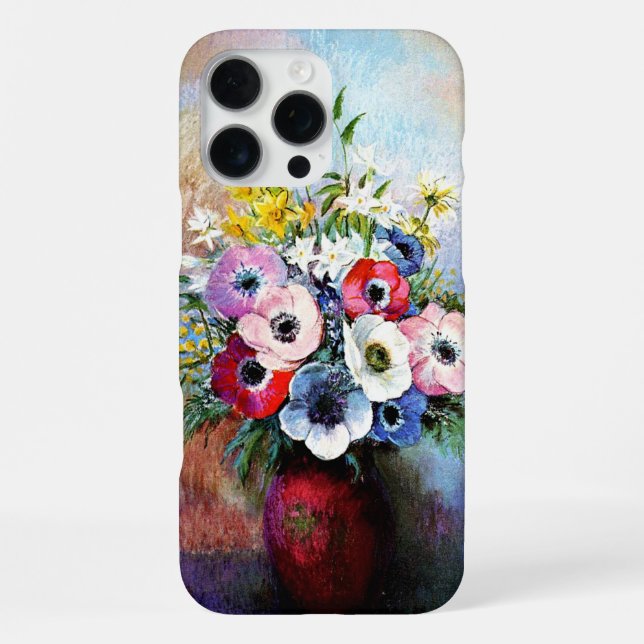 Coque iPhone Anémones par Odilon Redon (Verso)
