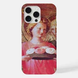 COQUE iPhone 15 PRO MAX ANGE AVEC ROSES BLANCHES ET ROSES