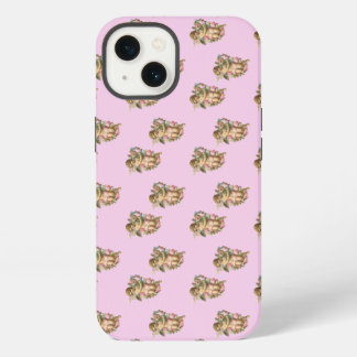 Etui iPhone 13 ange chérubin rose