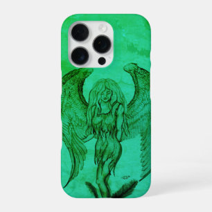 Coque iPhone 16 Pro Ange dans le style de tatouage