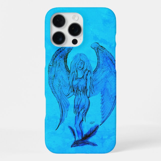 Coque iPhone Ange dans le style de tatouage (Verso)