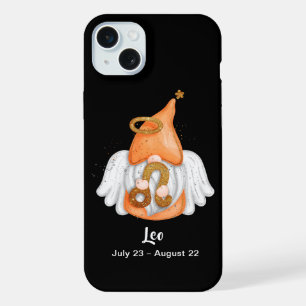 Coque iPhone 15 Plus Ange du signe astrologique Gnome Léo