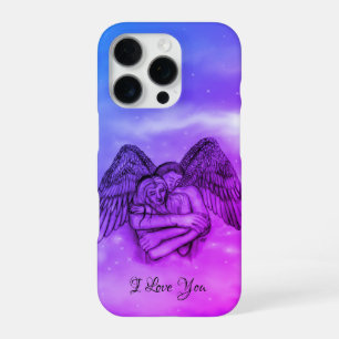 Coque iPhone 16 Pro Ange Eros en amour, je t'aime