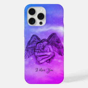 Coque iPhone 15 Pro Max Ange Eros en amour , je t'aime
