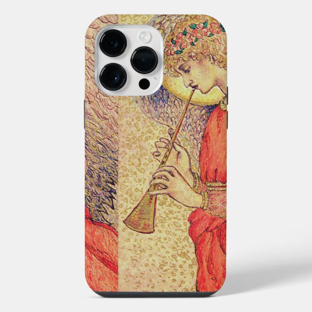 Coque iPhone Ange jouant du flageolet (Verso)