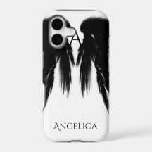 ANGE NOIR AILES Monogramme
