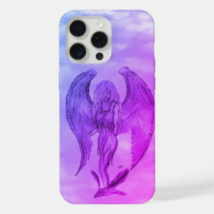 Coque iPhone 15 Pro Max Angel en style tatouage