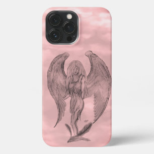 Etui iPhone 13 Pro Max Angel en style tatouage