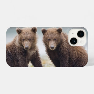 Coque Pour iPhone 14 Animaux de bébés cutest   Deux petits ours d'ours