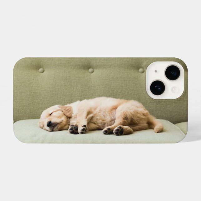 Coque iPhone Animaux de bébés cutest | Golden Retriever Puppy 2 (Verso Horizontal)
