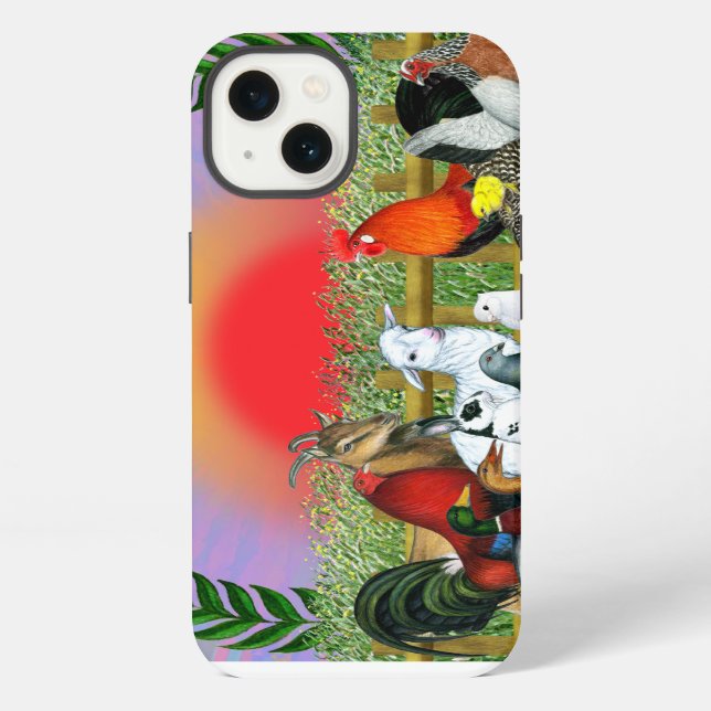 Coque iPhone Animaux de la ferme (Verso)