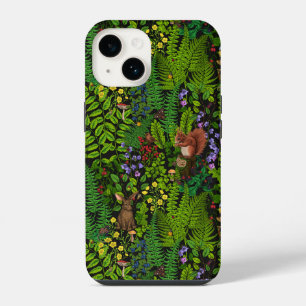 Coque Pour iPhone 14 Animaux et plantes de la forêt
