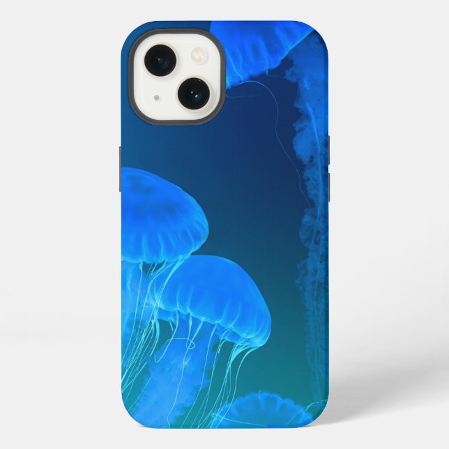 Coque iPhone Animaux marins, méduses (Verso)