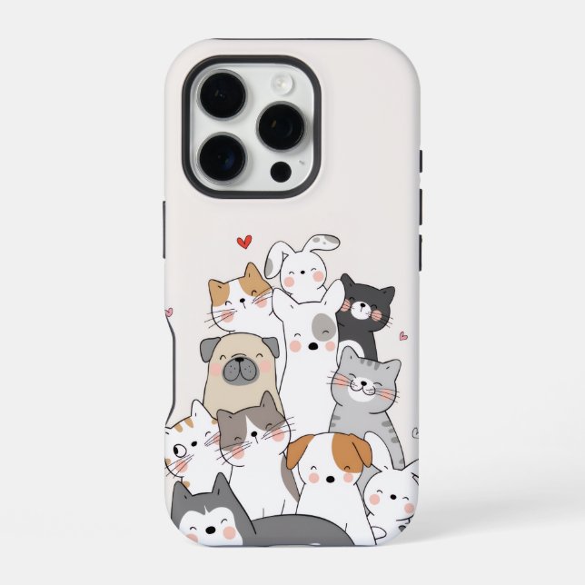 Coque iPhone animaux mignons (Verso)