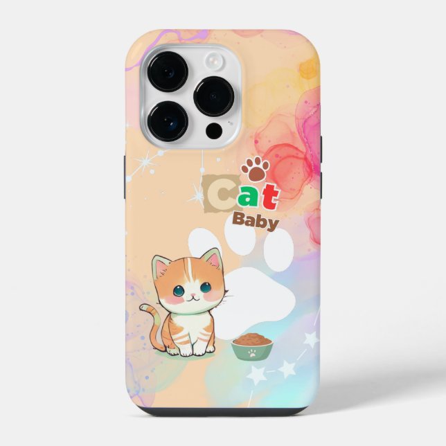 Coque iPhone Anime orange clair  (Verso)