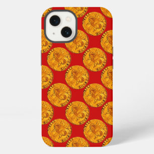 Etui iPhone 13 ANTIQUE OR FLORENTINE FORINT Royal Rouge