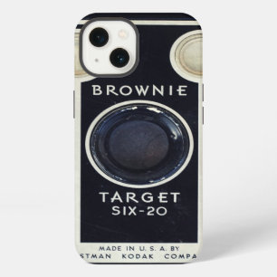 Etui iPhone 13 Appareil photo rétro Brownie cible.