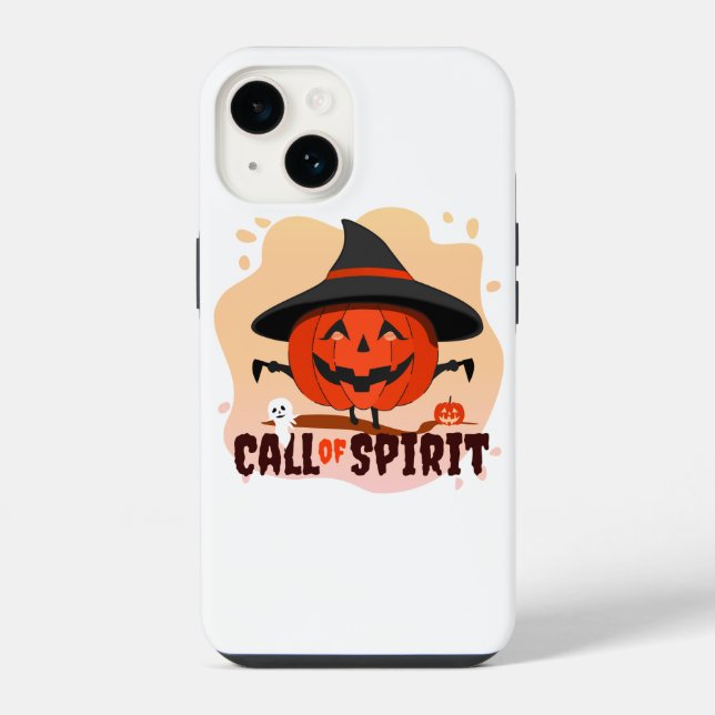 Coque iPhone Appel d'Halloween de l'esprit (Verso)