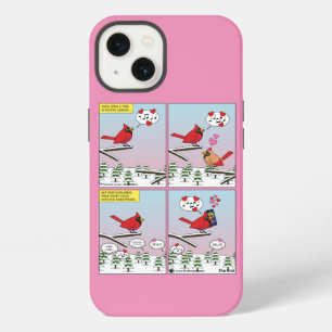 Etui iPhone 13 Appels de reproduction de l'oiseau moderne Comic