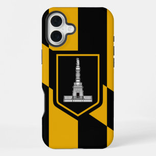 Coque iPhone 16 Plus Apple iPhone 16 Plus Coque-Mate, drapeau Baltimore