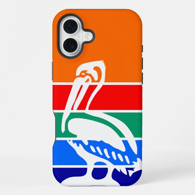 Coque iPhone Apple iPhone 16 Plus Coque-Mate drapeau de Saint-P (Verso)