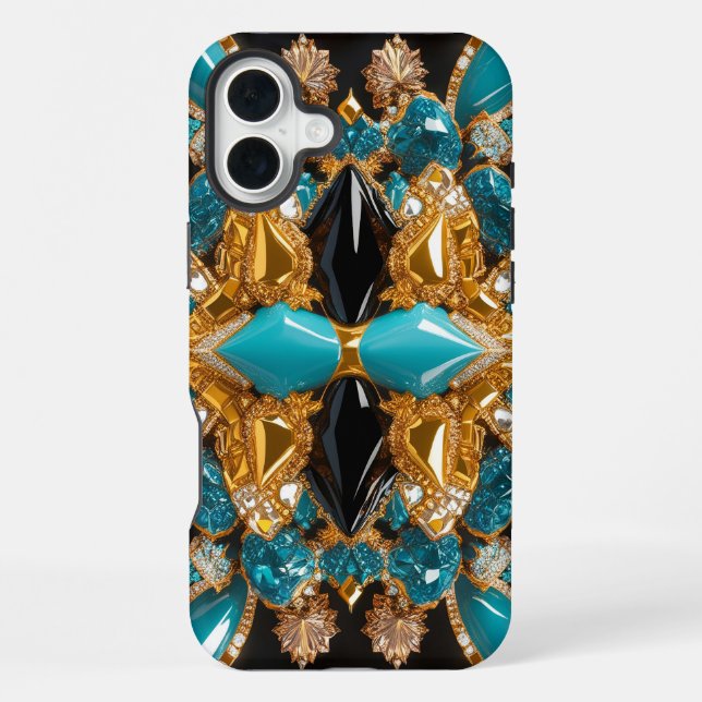 Coque iPhone Apple iPhone 16 Plus Mate, couleurs des Bahamas (Verso)