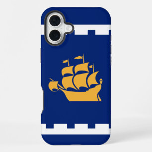 Coque iPhone 16 Plus Apple iPhone 16 Plus Mate, drapeau de la ville de
