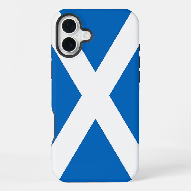 Coque iPhone Apple iPhone 16 Plus Mate, drapeau de l'Écosse (Verso)