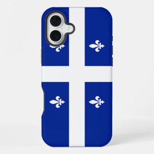 Coque iPhone 16 Plus Apple iPhone 16 Plus Mate, drapeau du Québec