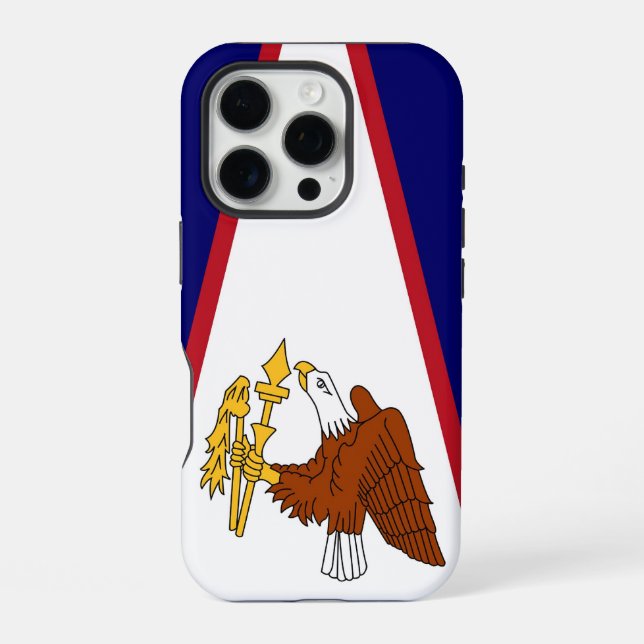 Coque iPhone Apple iPhone 16 Pro Coque-Mate, drapeau des Samoa  (Verso)