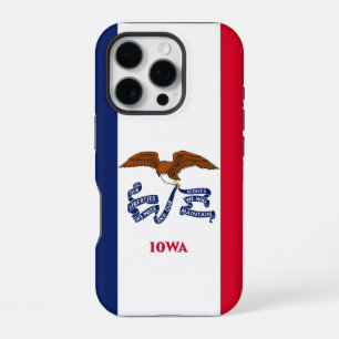 Coque iPhone 16 Pro Apple iPhone 16 Pro Coque-Mate, drapeau Iowa