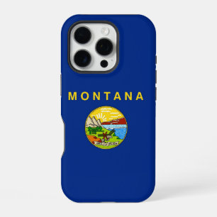 Coque iPhone 16 Pro Apple iPhone 16 Pro Coque-Mate, drapeau Montana