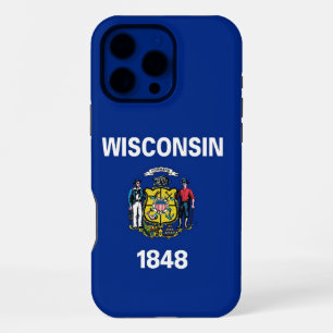 Coque iPhone 16 Pro Max Apple iPhone 16 Pro Max, drapeau du Wisconsin