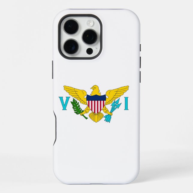 Coque iPhone Apple iPhone 16 Pro Max, États-Unis, drapeau des Î (Verso)