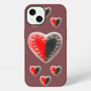 Etui iPhone 13 Apple iPhone X, cœurs de papillon Yin Yang