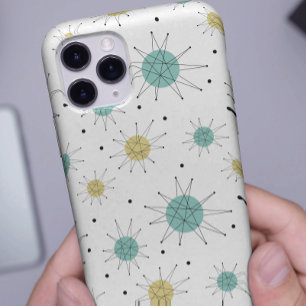 Coque Pour iPhone 14 Aqua Bleu Jaune Franciscan Starburst Milieu du Siè